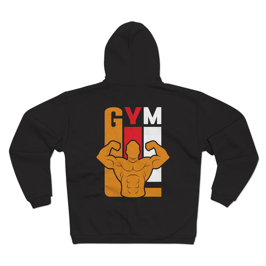 Gym Life Unisex Hooded Zip Sweatshirt - Perfect for Fitness Enthusiasts