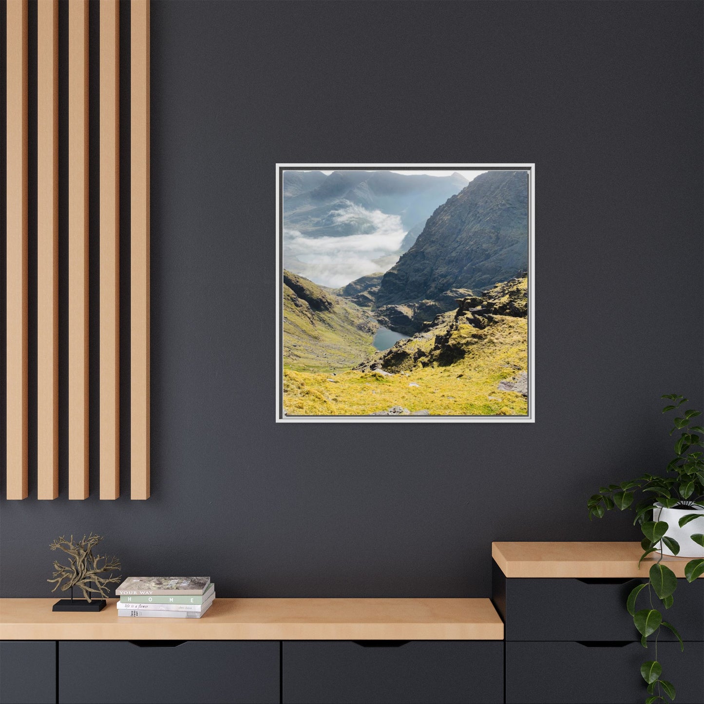 Kerry Mount Matte Canvas, Framed (Multi-color)