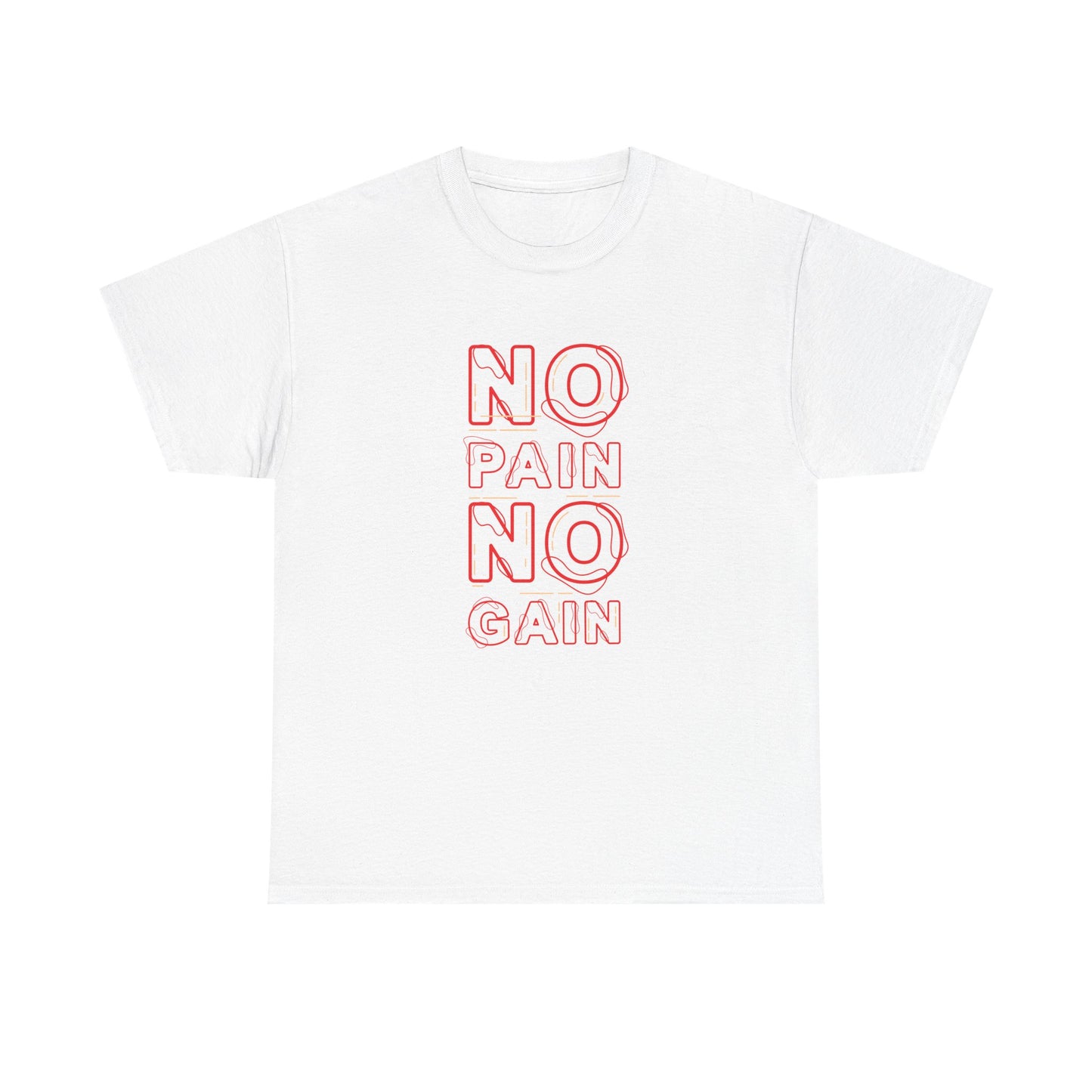 Motivational Unisex Heavy Cotton Tee - No Pain No Gain
