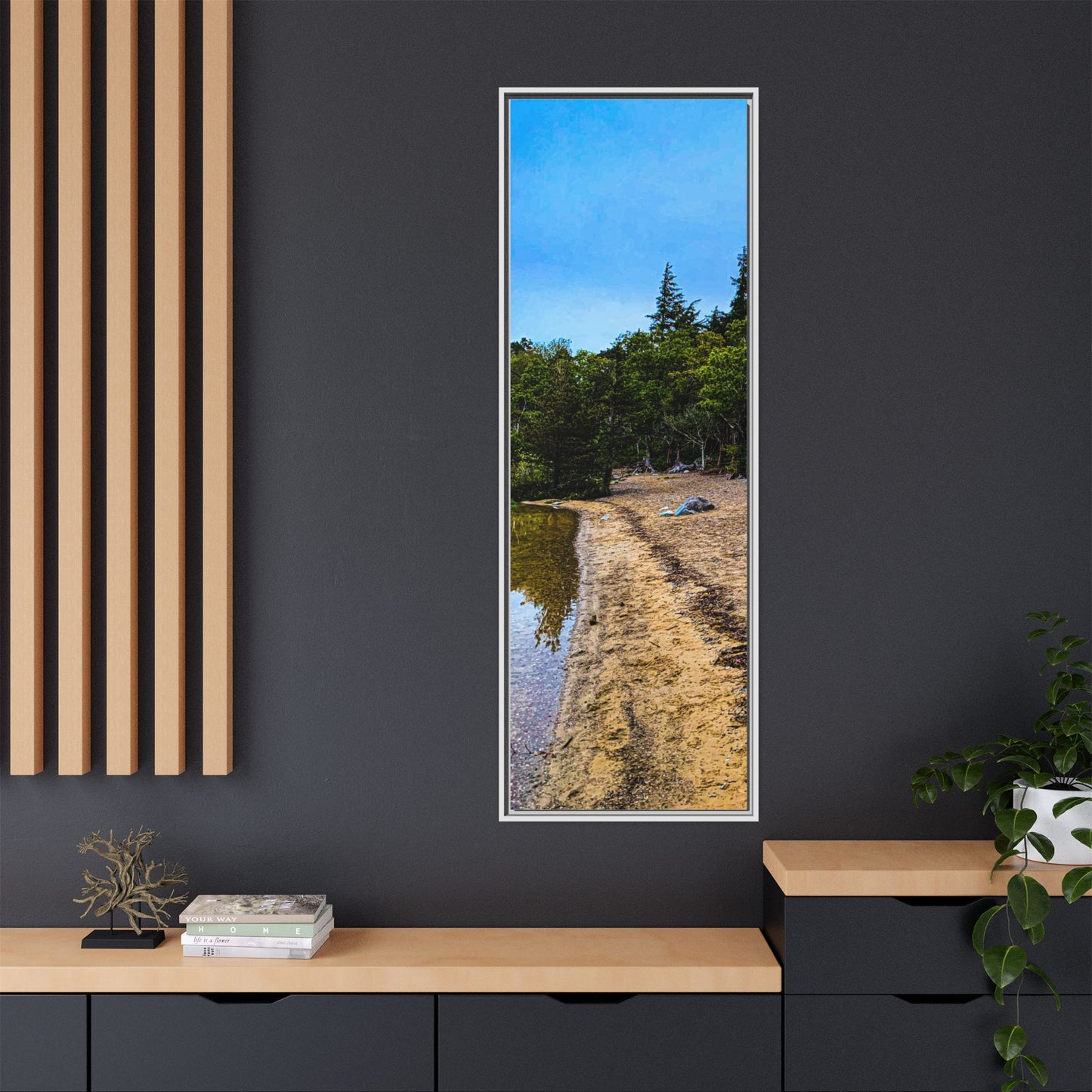 Killarney Beach Matte Canvas, Framed (Multi-color)