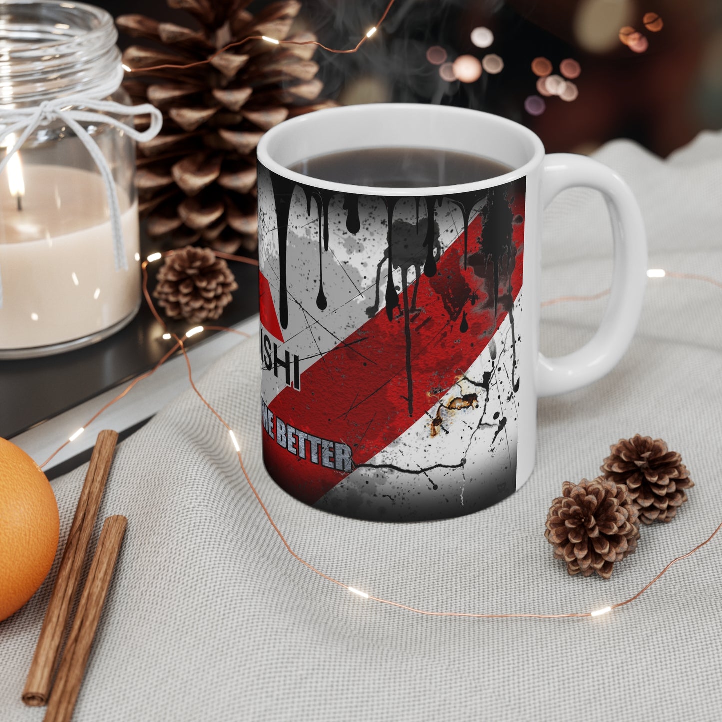 Mitsubishi-Inspired Ceramic Coffee Mug – 11oz & 15oz – Ideal for Car Enthusiasts