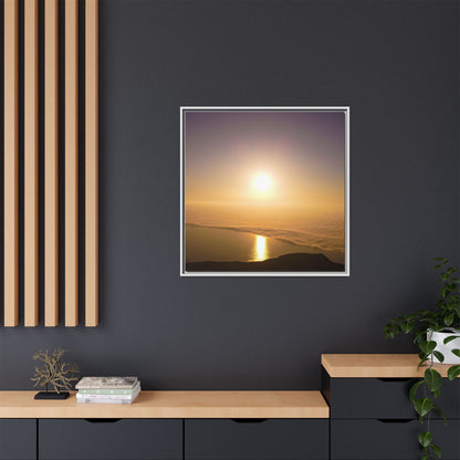 Sunset on Mount Brandon Matte Canvas, Framed (Multi-color)
