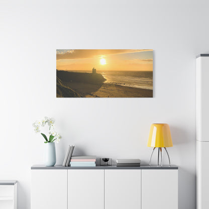 Ballybunion Sunset Castle Matte Canvas, Stretched, 1.25"