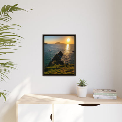 Dunquin Pier Matte Canvas, Framed (Multi-color)