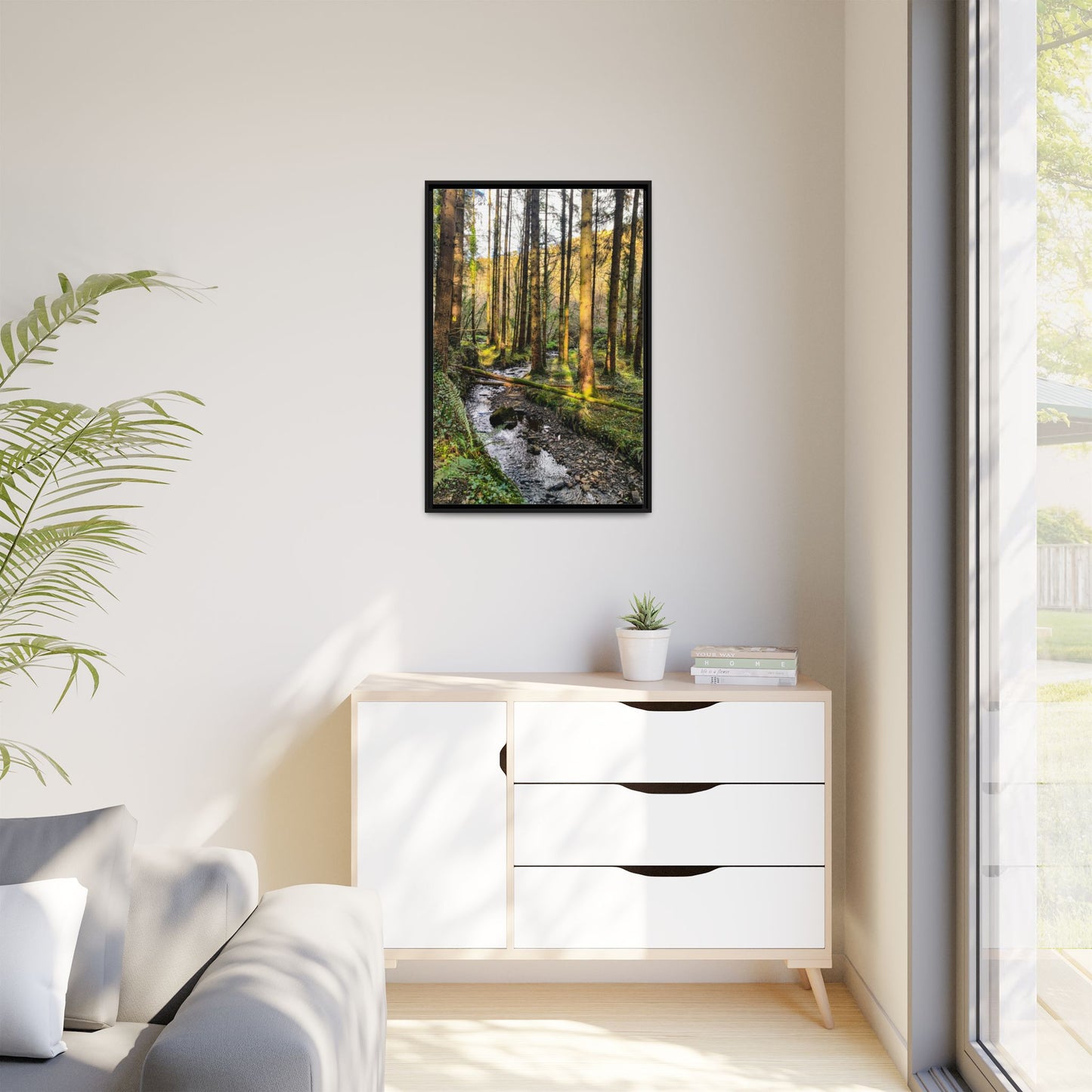 Glanageenty Forest Trail 2 Matte Canvas, Framed (Multi-color)