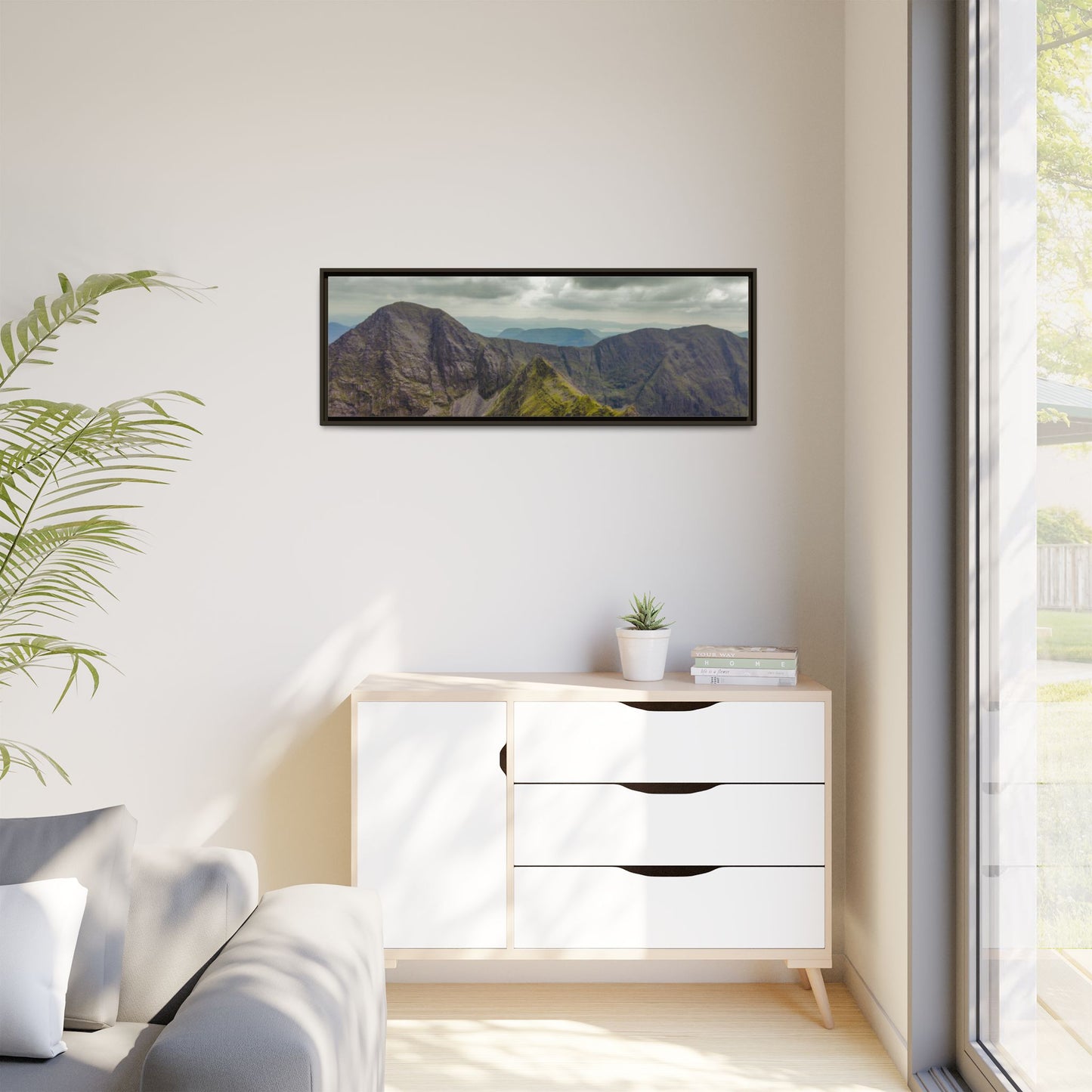 Halfway to Carrauntoohil Matte Canvas, Framed (Multi-color)