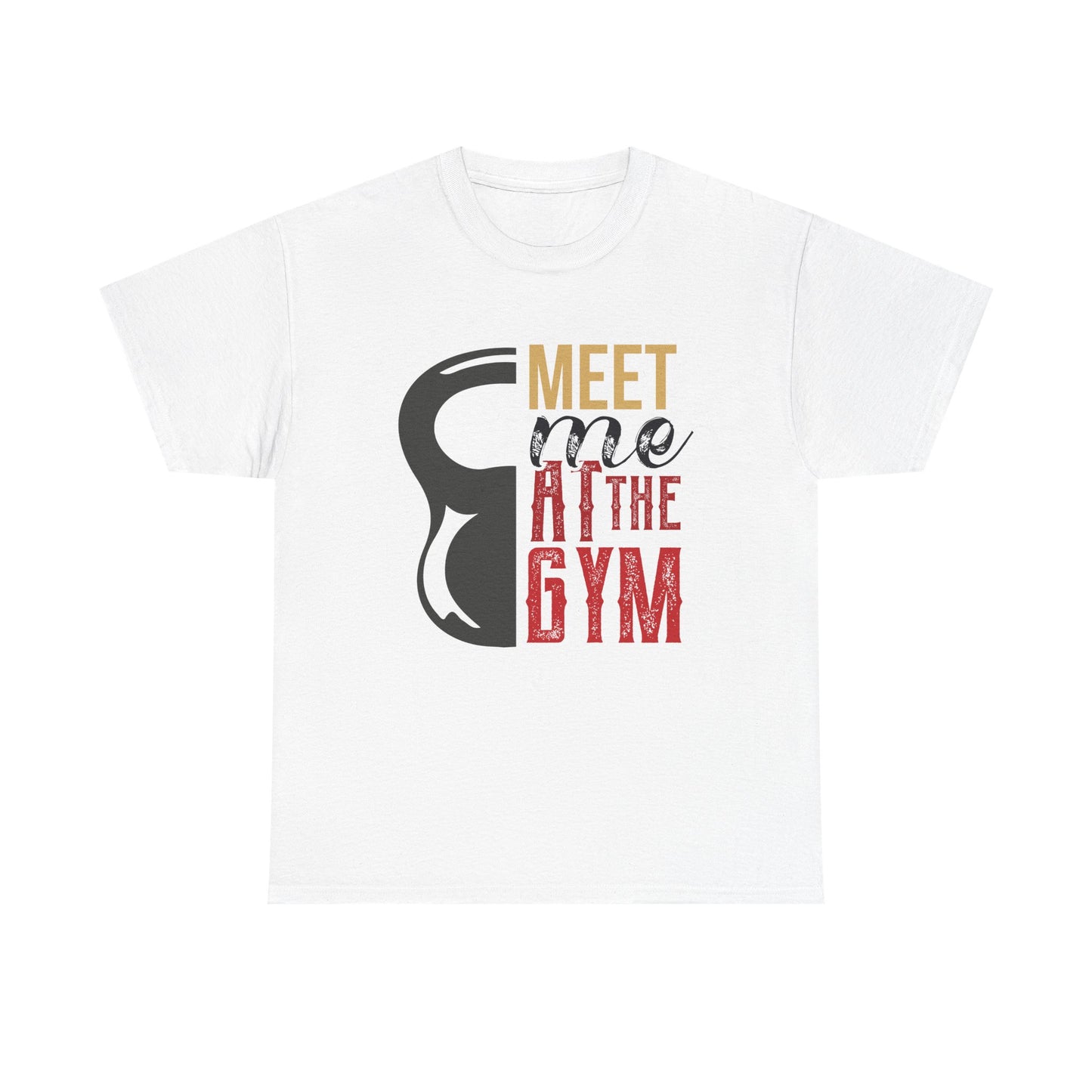 Gym Motivation Unisex Heavy Cotton Tee - 'Meet Me at the Gym'