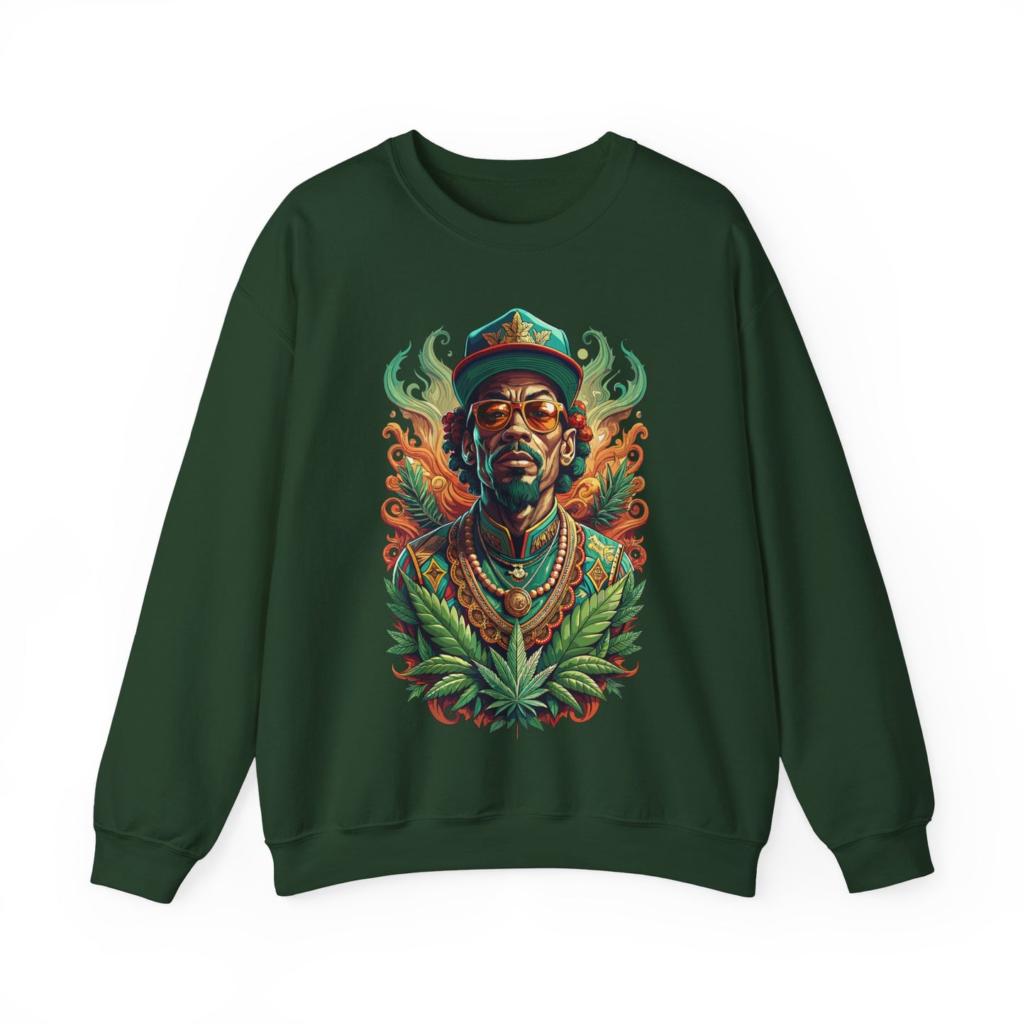 Reggae Lion — Rasta Portrait Graphic Sweatshirt
