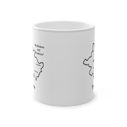Tyrone Magic Mug: Color - Changing Coffee Cup with Artistic Map Design