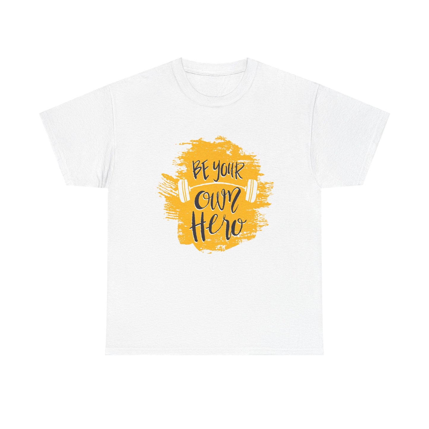 Be Your Own Hero Unisex Heavy Cotton Tee - Motivational Fitness Shirt