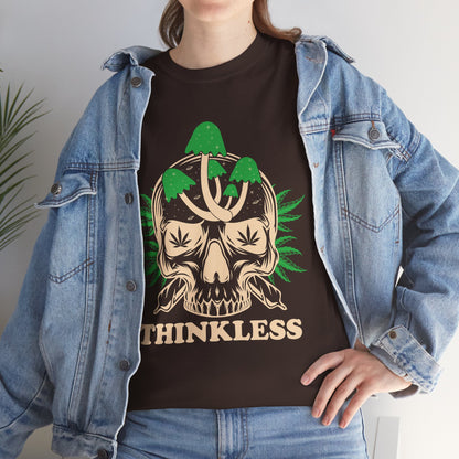 Mushroom Skull 'THINKLESS' T-Shirt