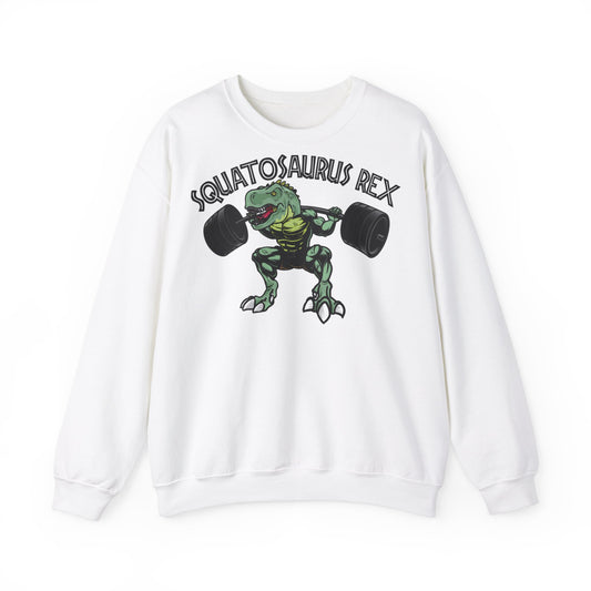 Squatosaurus Rex Sweatshirt - Fun and Comfortable Crewneck for Gym Lovers