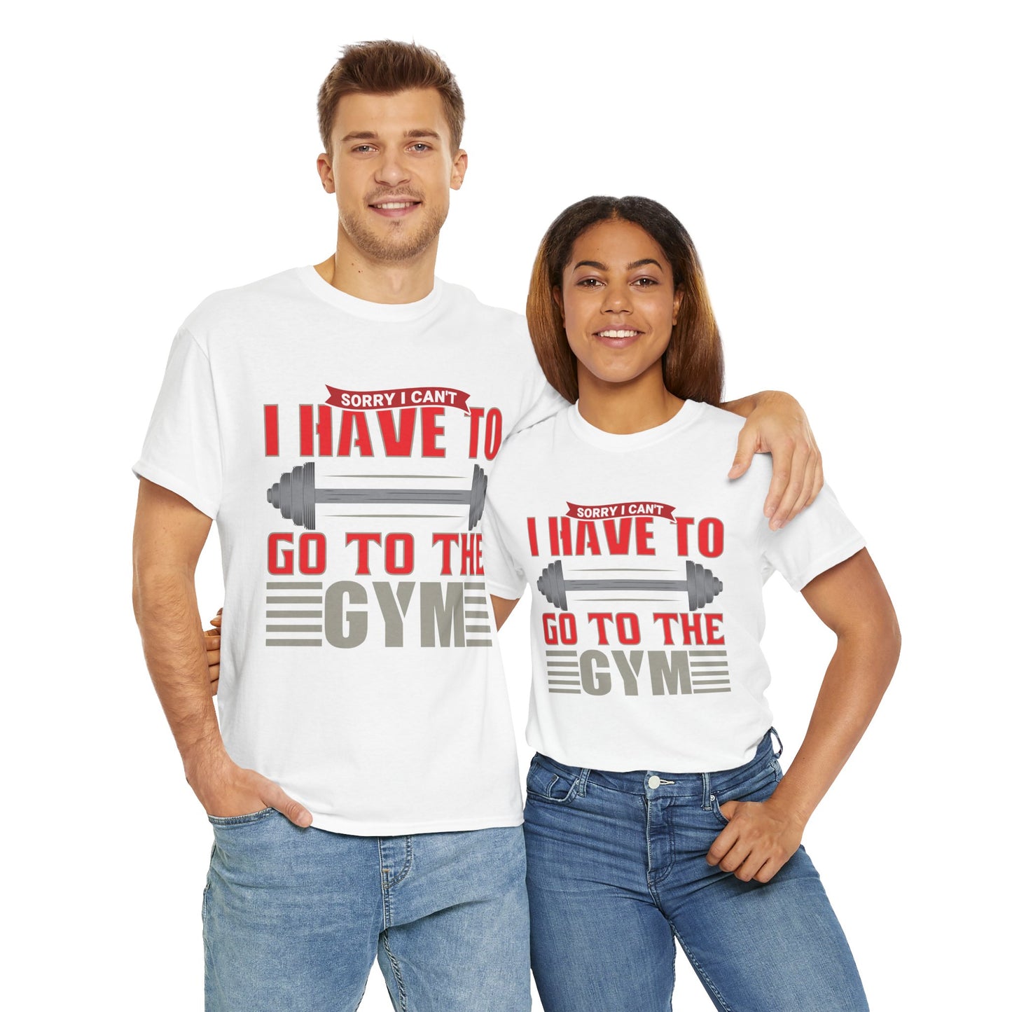 Funny Gym Quote Unisex Heavy Cotton Tee - 'I Have to Go to the Gym' T-Shirt for Fitness Lovers