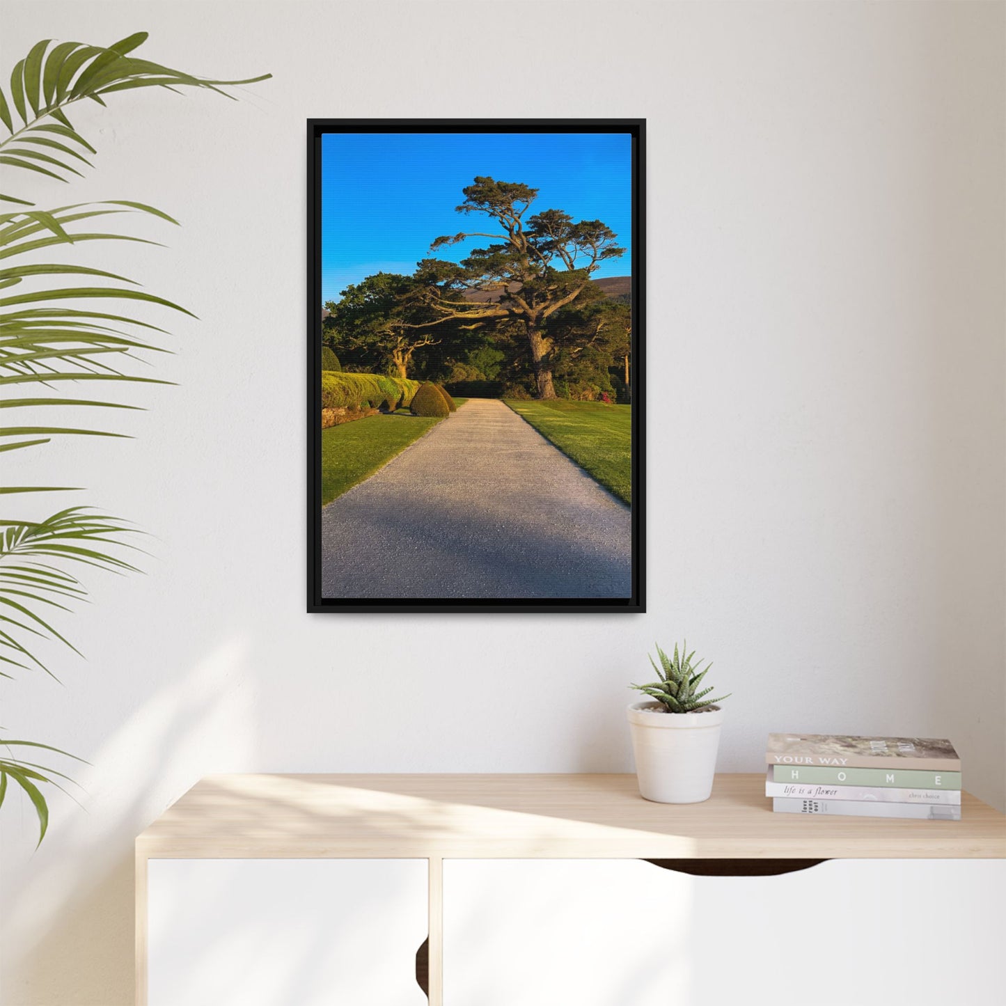 Muckross House Garden Matte Canvas, Framed (Multi-color)