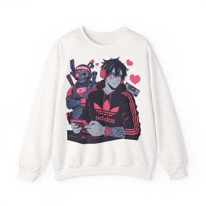 Gamer Vibes Unisex Crewneck Sweatshirt - Retro Anime Style