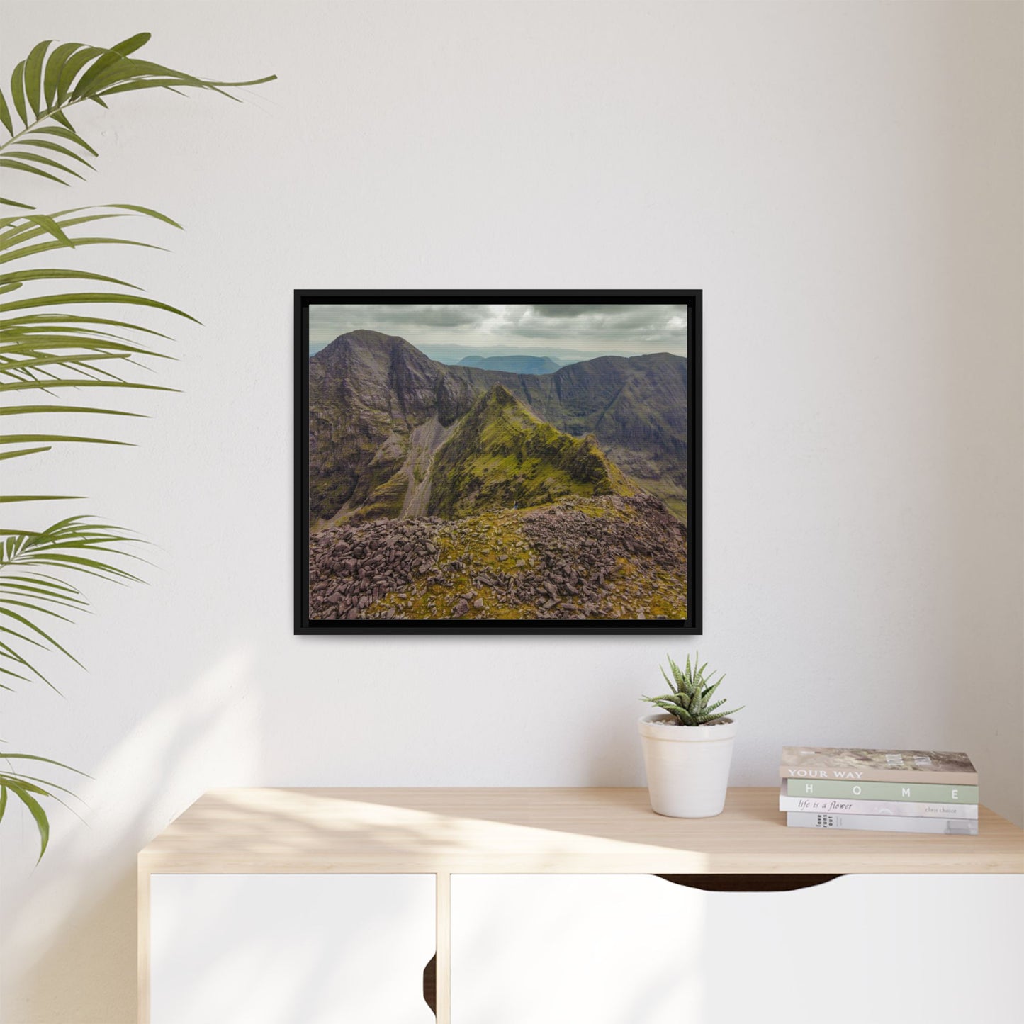 Halfway to Carrauntoohil Matte Canvas, Framed (Multi-color)