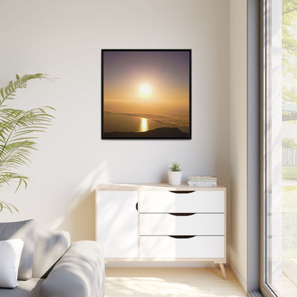 Sunset on Mount Brandon Matte Canvas, Framed (Multi-color)