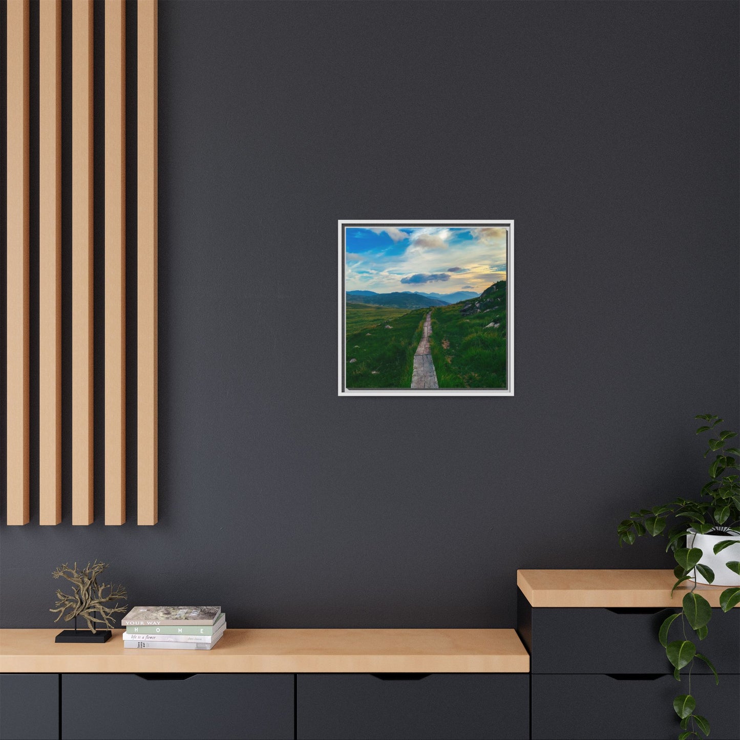 Torc Mountain Trail Matte Canvas, Framed (Multi-color)