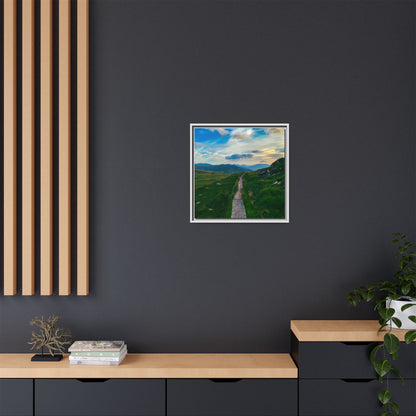 Torc Mountain Trail Matte Canvas, Framed (Multi-color)