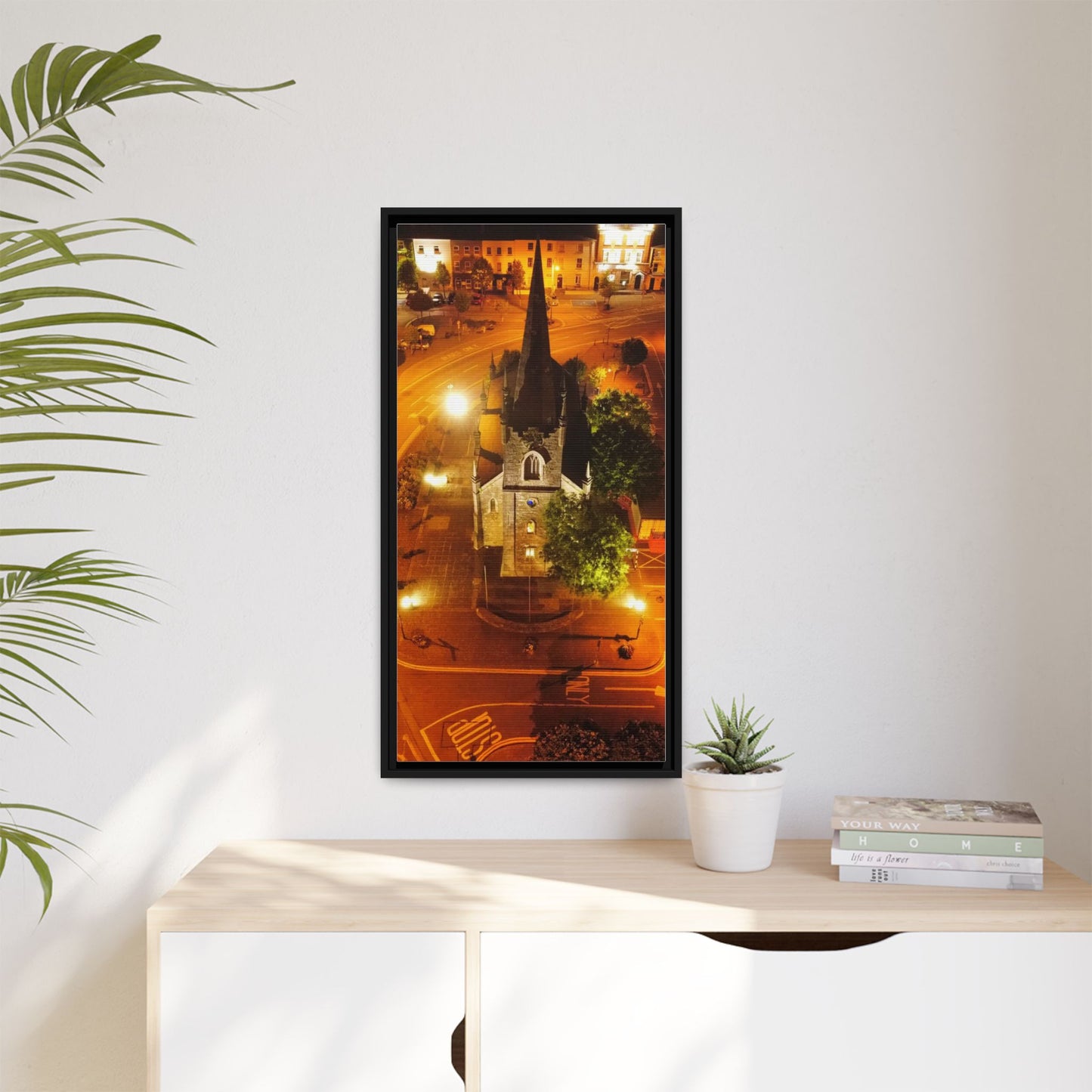 Listowel Church Matte Canvas, Framed (Multi-color)
