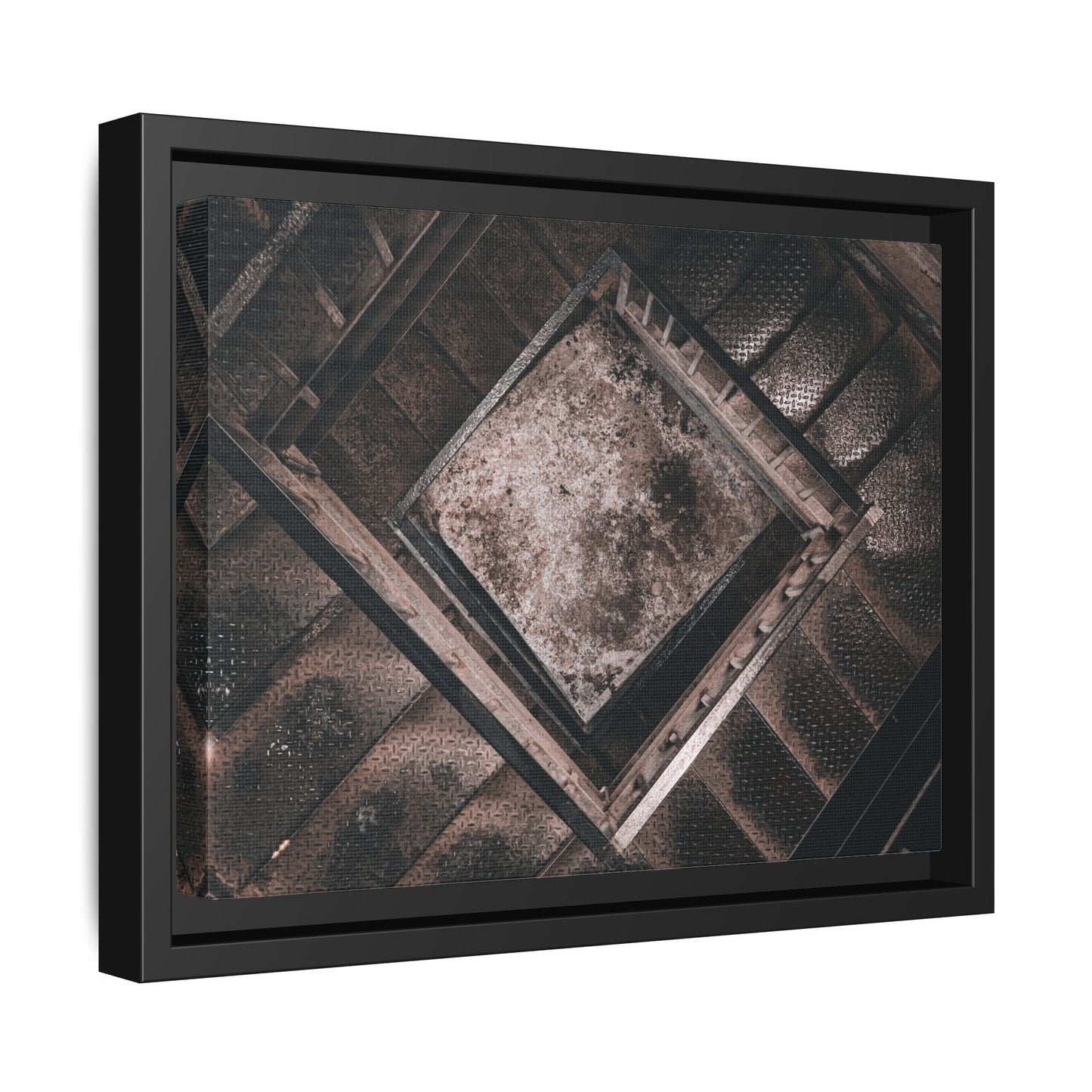 Stairs To Demon World Matte Canvas, Framed (Multi-color)