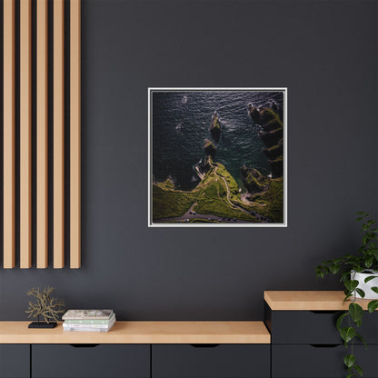 Dunquin Pier Matte Canvas, Framed (Multi-color)