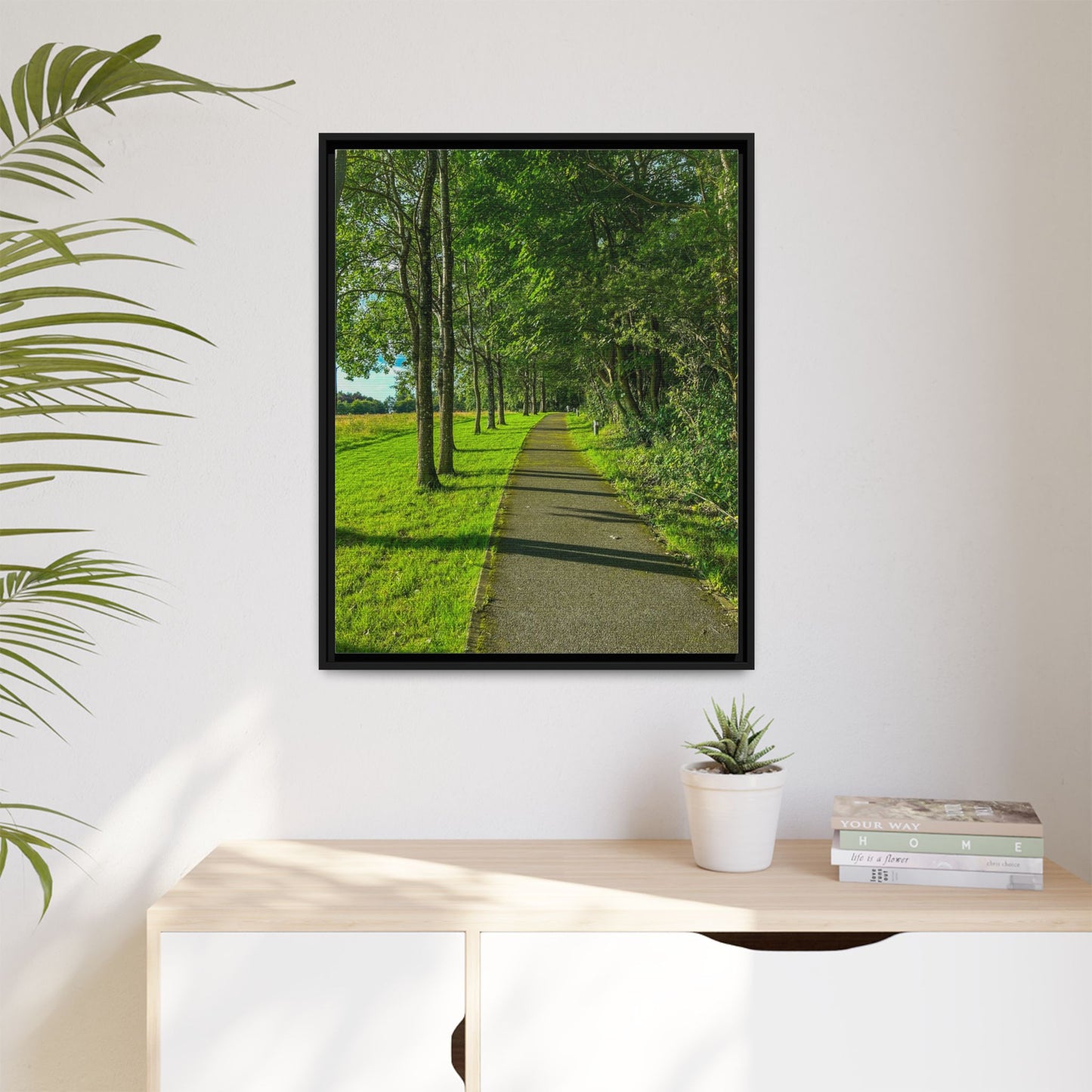 Listowel Town Park Matte Canvas, Framed (Multi-color)