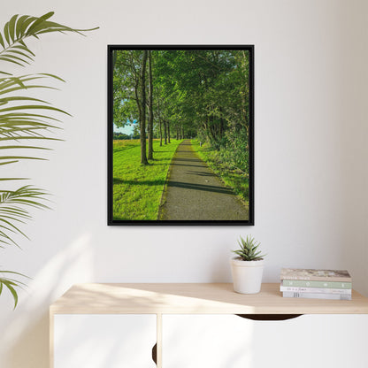 Listowel Town Park Matte Canvas, Framed (Multi-color)