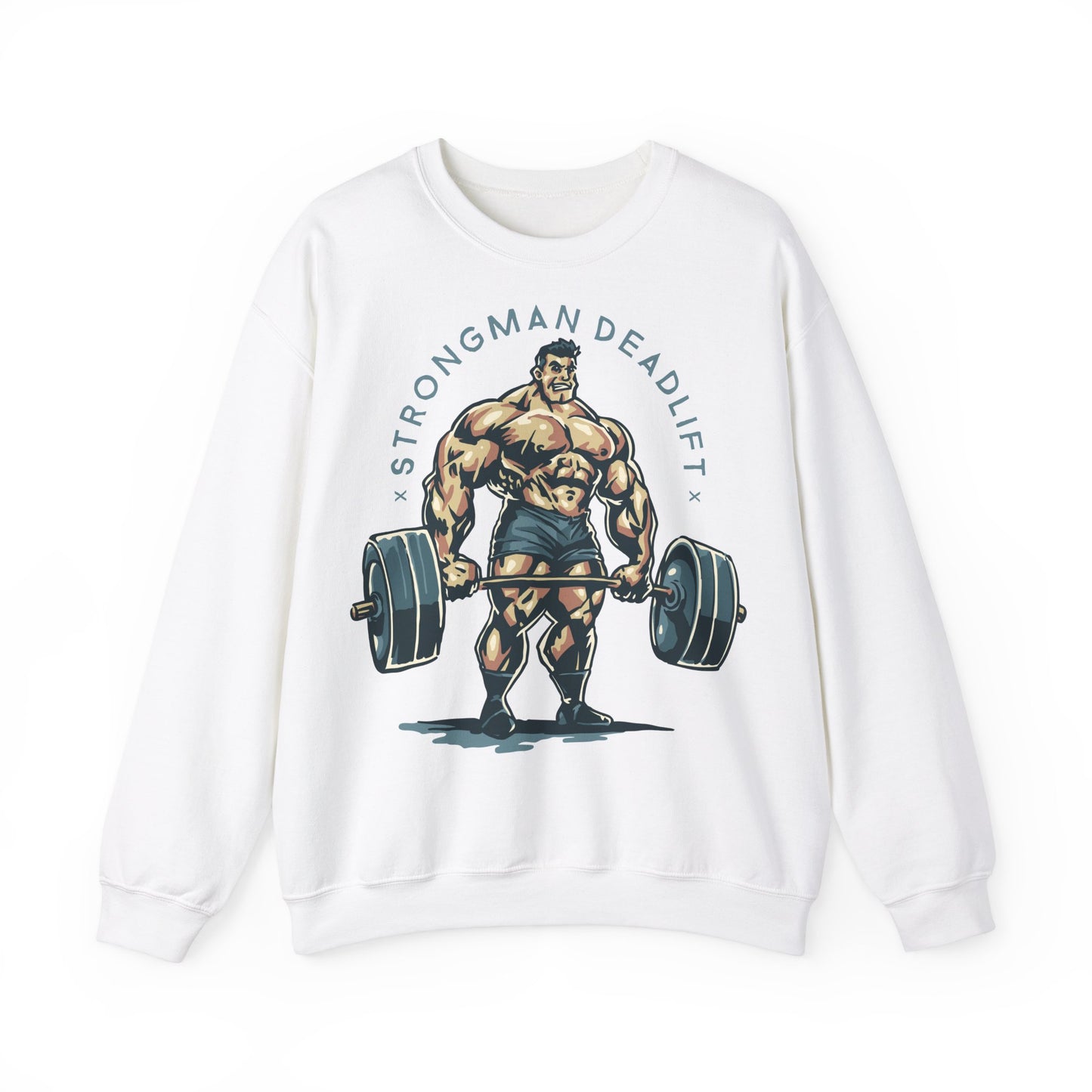 Strongman Deadlift Unisex Heavy Blend™ Crewneck Sweatshirt for Fitness Enthusiasts