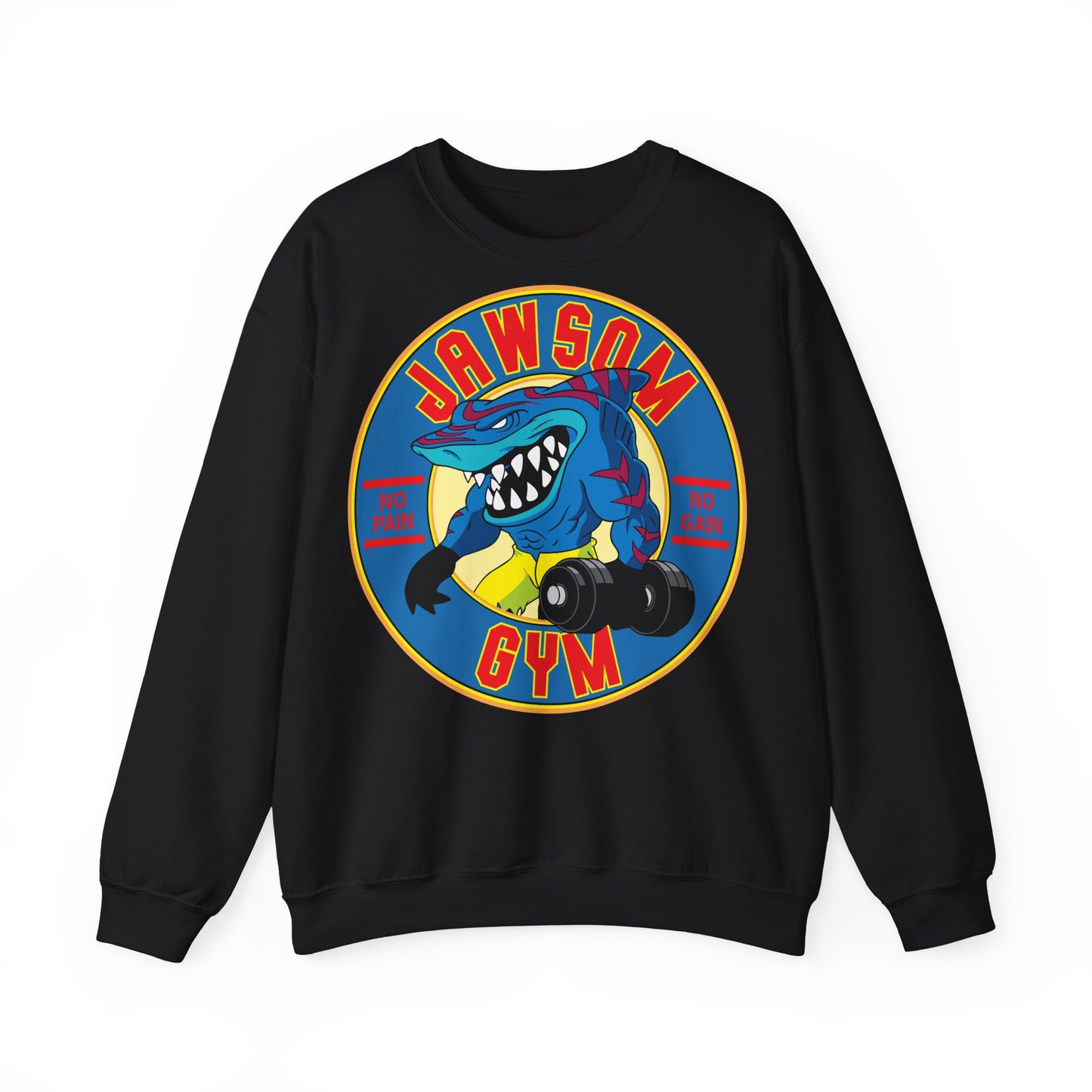 Jawson Gym Unisex Heavy Blend™ Crewneck Sweatshirt - Fitness Wear for Gym Lovers Black