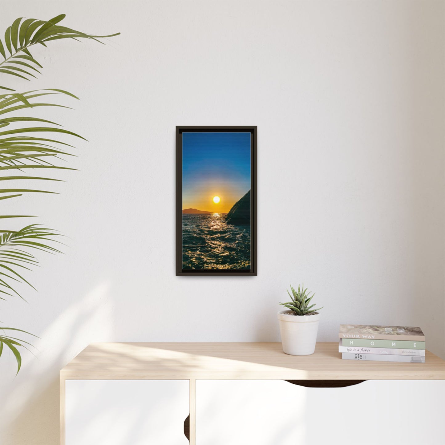 Dunquin Pier Sunset Matte Canvas, Framed (Multi-color)