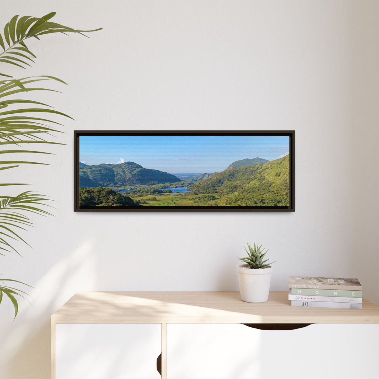 Ladies View Spring Matte Canvas, Framed (Multi-color)