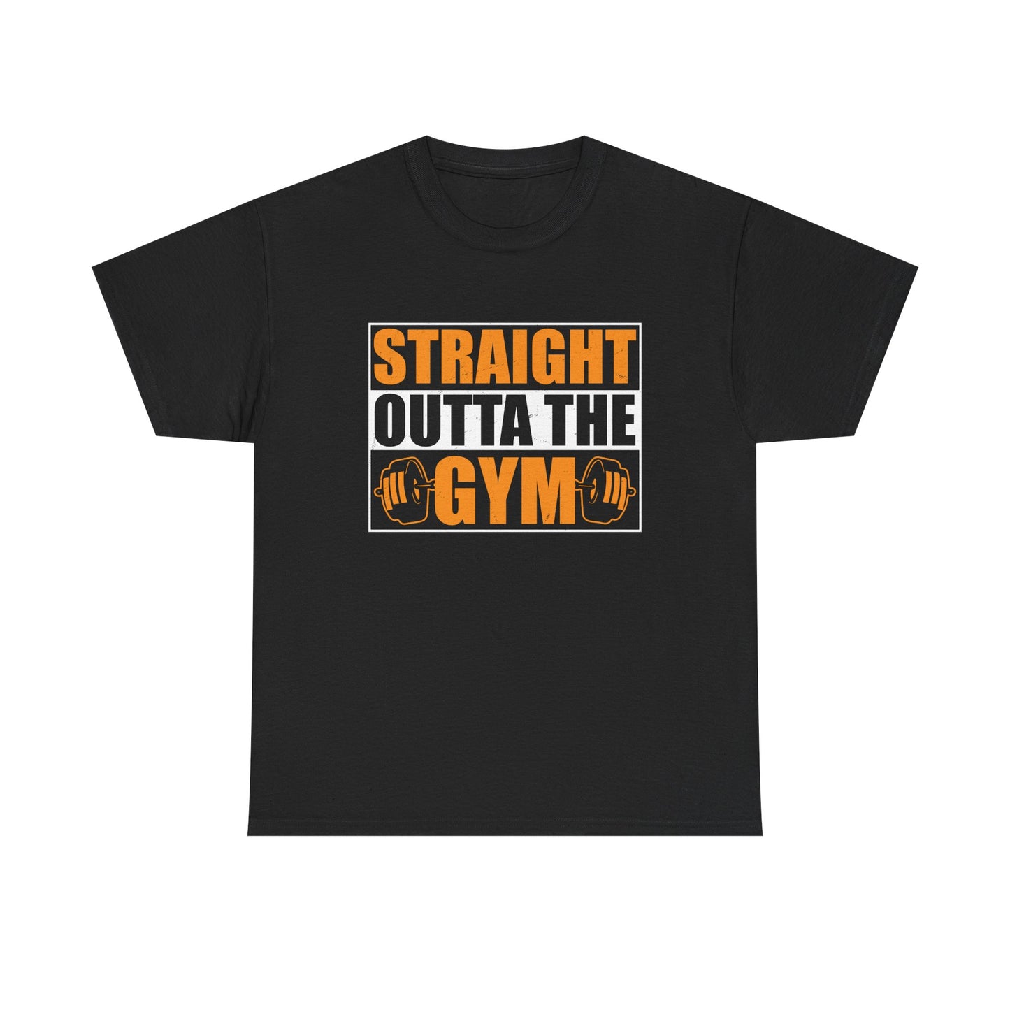 Straight Outta the Gym Unisex Heavy Cotton Tee - Perfect for Fitness Enthusiasts