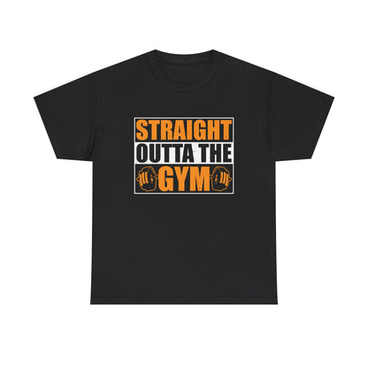 Straight Outta the Gym Unisex Heavy Cotton Tee - Perfect for Fitness Enthusiasts