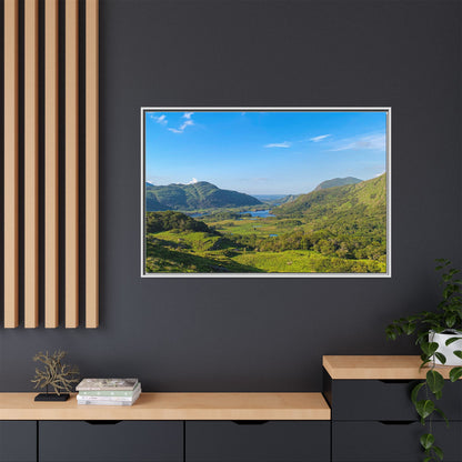 Ladies View Spring Matte Canvas, Framed (Multi-color)