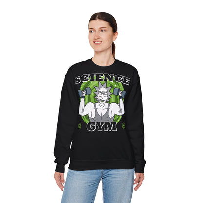 Science Gym Unisex Heavy Blend™ Crewneck Sweatshirt - Fun Fitness Sweatshirt for Science Lovers White