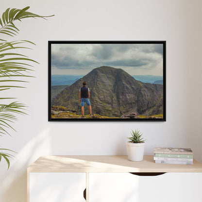 Cross On Top Matte Canvas, Framed (Multi-color)