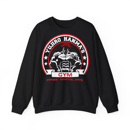 Fitness Martial Arts Unisex Heavy Blend™ Crewneck Sweatshirt  - Yujiro Hanma's Gym Design