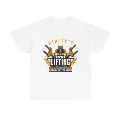 Ripley's Power Lifting Unisex Heavy Cotton Tee - Building Better Bodies White