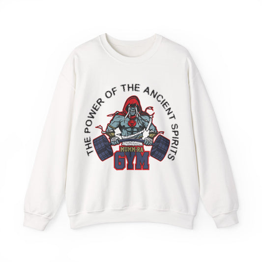 Mum-Ra Gym Crewneck Sweatshirt - Unisex Heavy Blend™ White