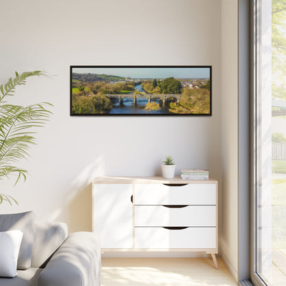 Listowel Bridge Matte Canvas, Framed (Multi-color)