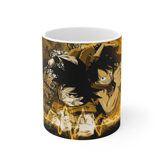 Dragon-Inspired Ceramic Coffee Cups - 11oz & 15oz - Perfect for Anime Fans!