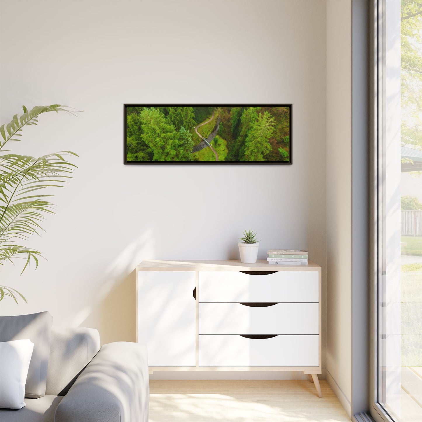 Glanageenty Forest Matte Canvas, Framed (Multi-color)
