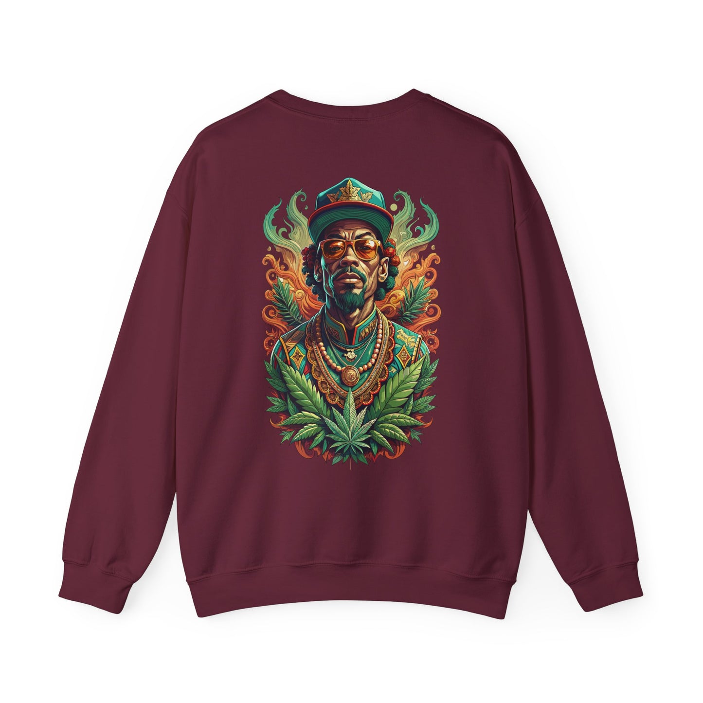 Reggae Lion — Rasta Portrait Graphic Sweatshirt