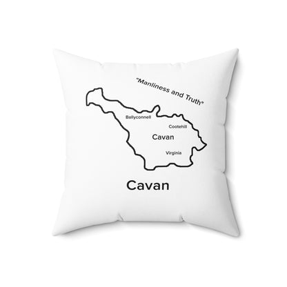 Cavan Spun Polyester Square Pillow White Edition 4 Sizes