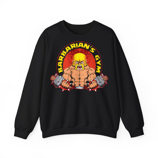 Barbarian's Gym Crewneck Sweatshirt - Unisex Heavy Blend™ for Fitness Enthusiasts Black