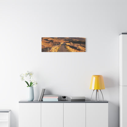 Sunset Road Matte Canvas, Stretched, 1.25"