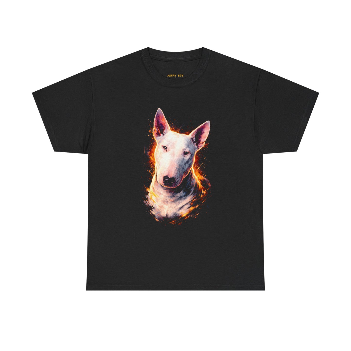 Bull Terrier Flame Portrait T‑Shirt