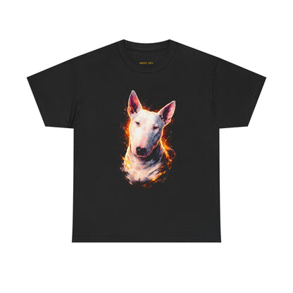Bull Terrier Flame Portrait T‑Shirt