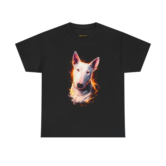 Bull Terrier Flame Portrait T‑Shirt
